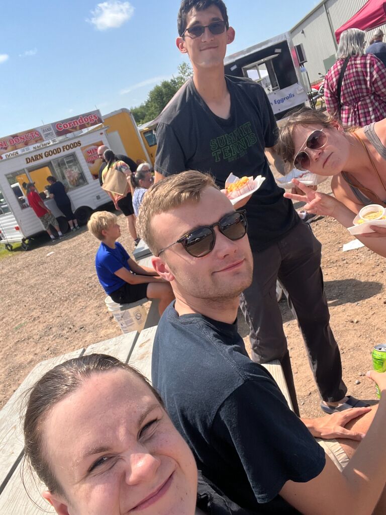 Spending time up north with Kari and Josh