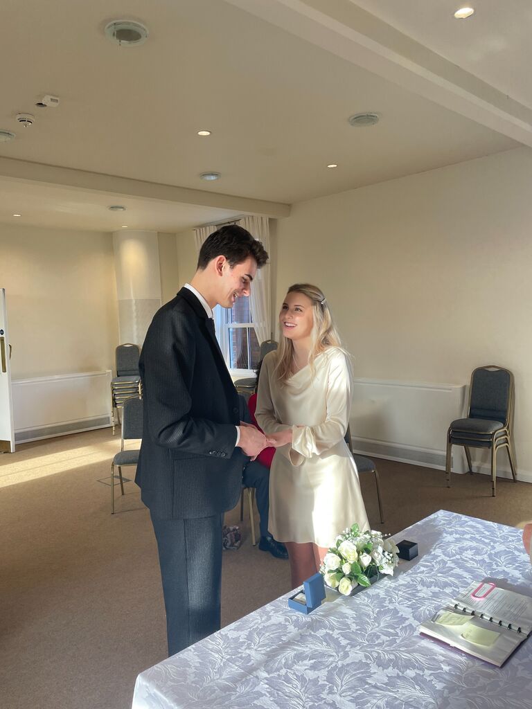 Our civil ceremony.