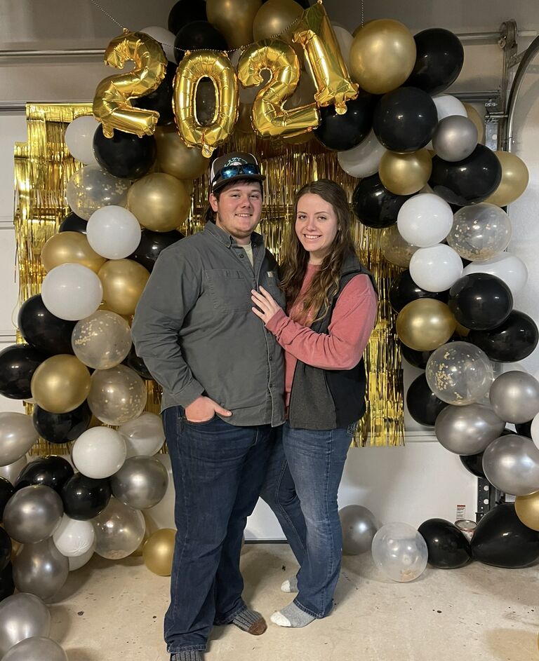 We met in college and began dating at the end of 2020