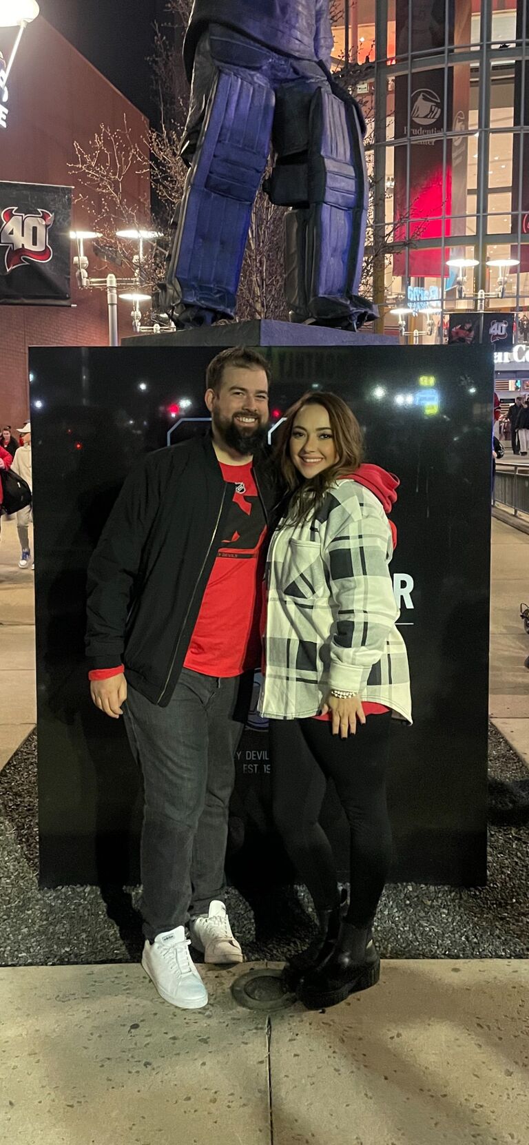 one of our many fun date nights at one of our favorite places to go: the Prudential Center ! Lets Go Devils !