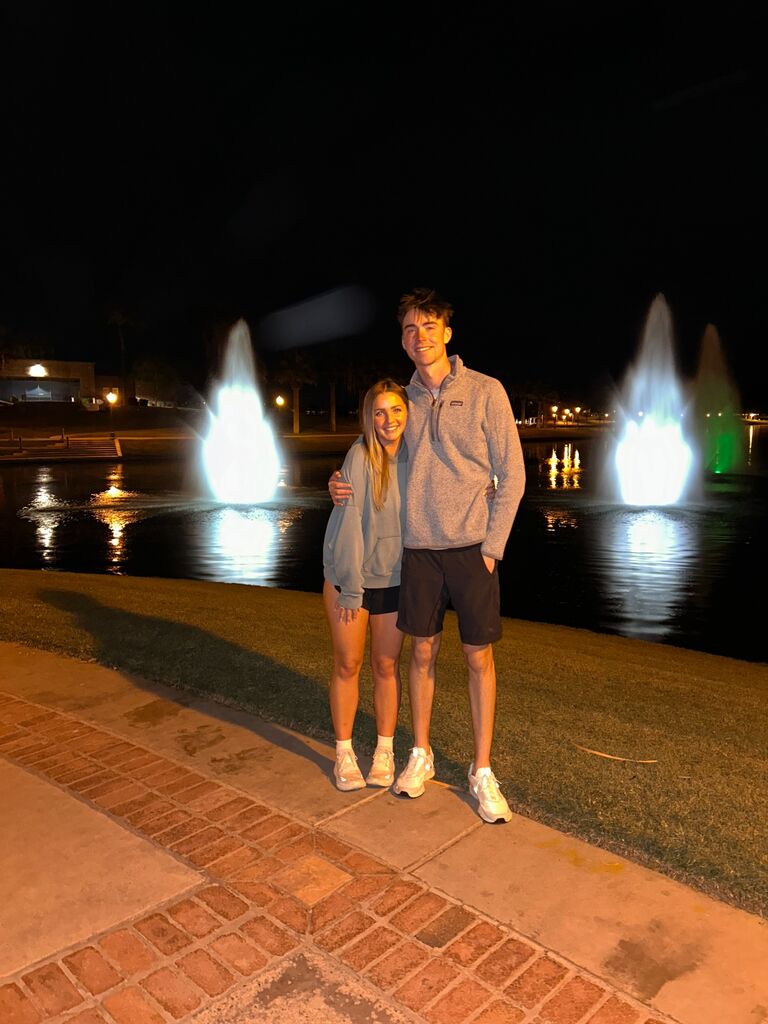 We went to Arizona for mid winter break with my parents. Connor golfed, we played in the pool, it was the best. 