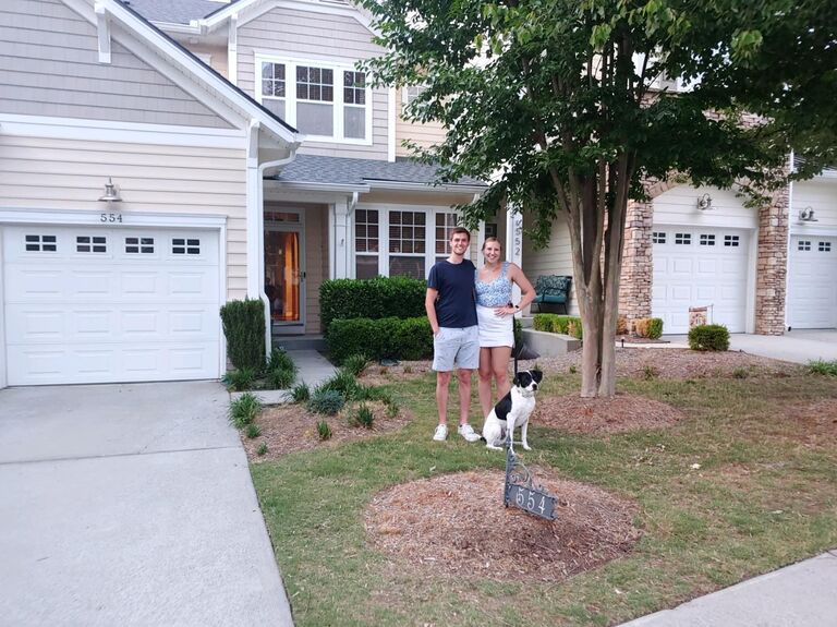 Ryan bought a beautiful townhouse in Tega Cay, SC! Now we have plenty of room for visitors, lots of grass for Ryker, close to Lake Wylie, and 30 minutes from Charlotte, NC!