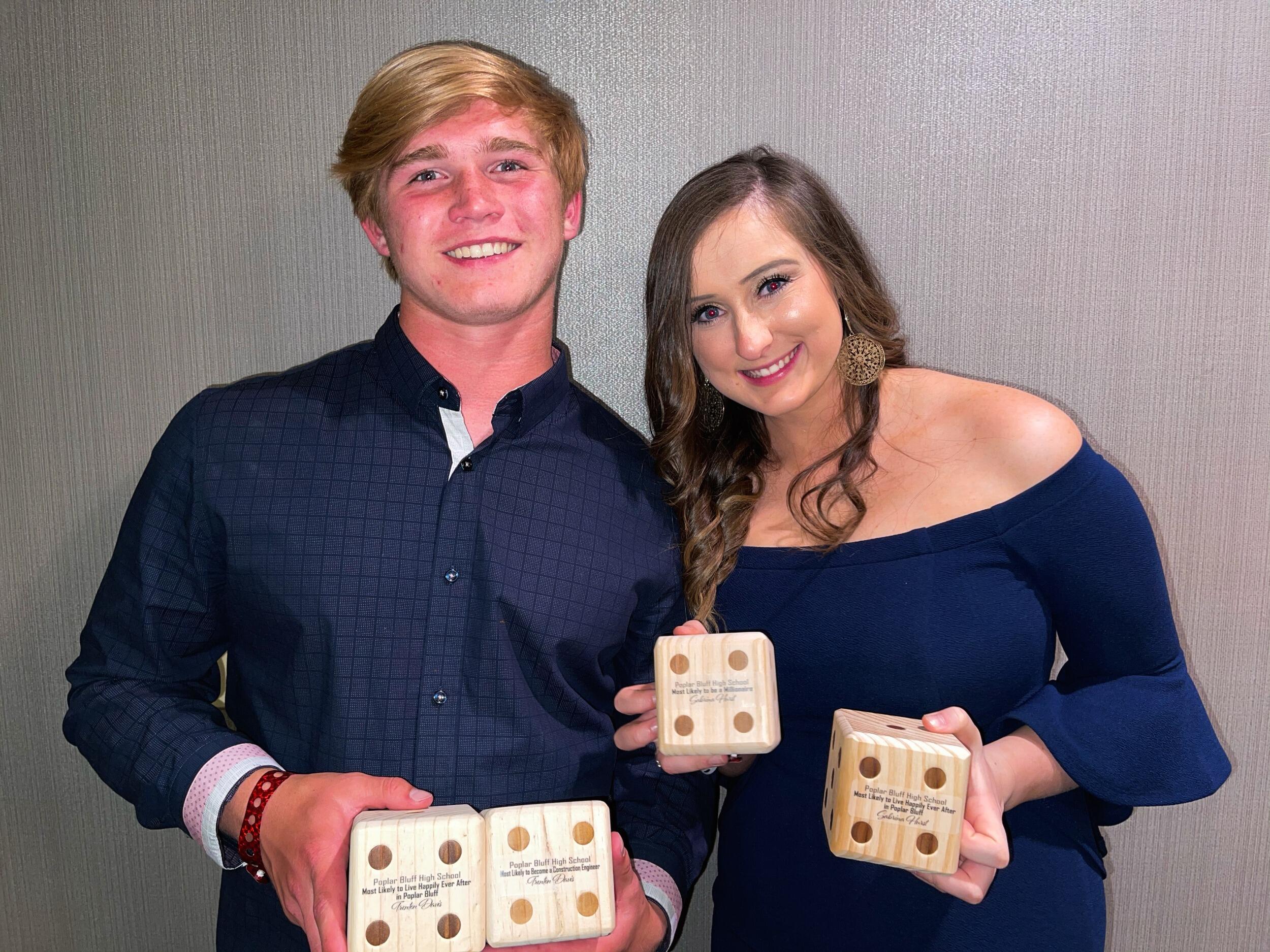 Senior Banquet 
We both got most likely to live happily ever after in Poplar Bluff! It came true lol