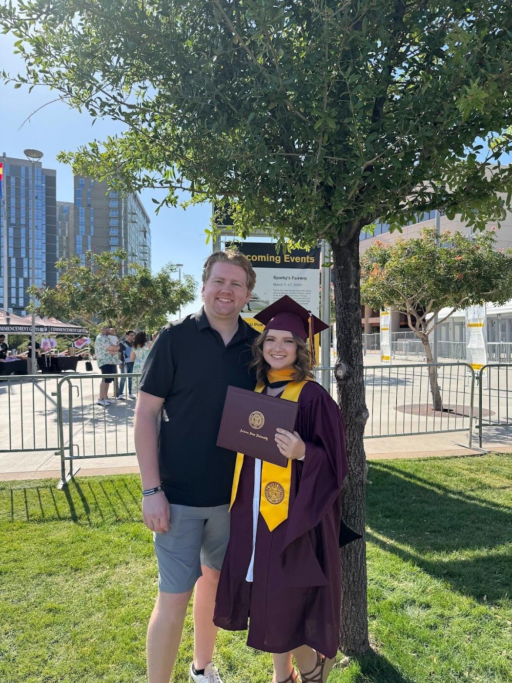 Emily graduates with her Master's Degree with Alex's support (and they move to Connecticut)!
