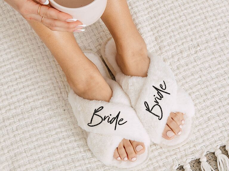 Cheap on sale bridesmaid slippers