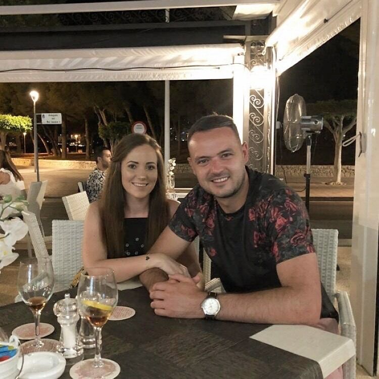 The night Chris told Kylie he loved her - Santa Ponsa, Spain.