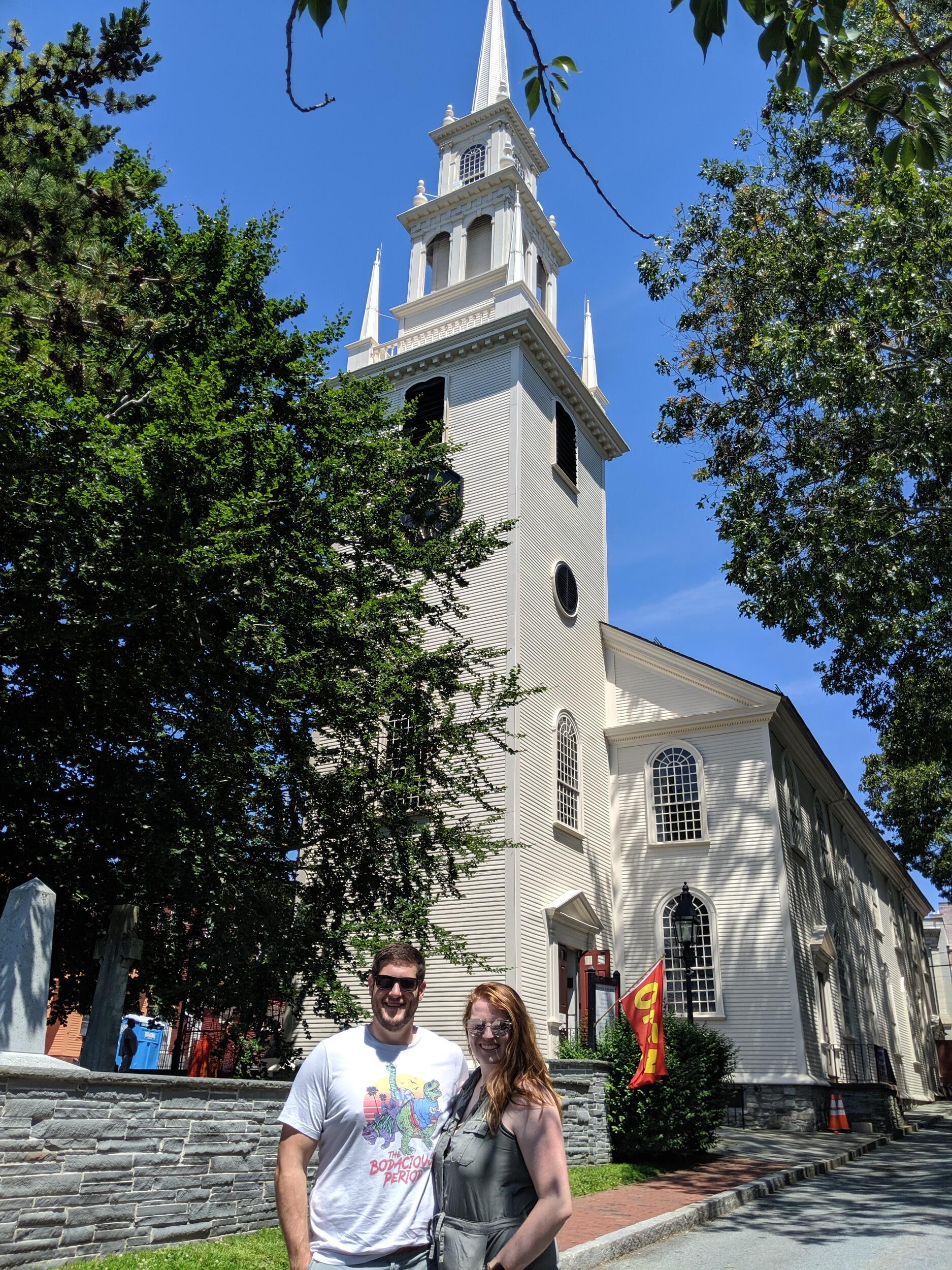 A trip to visit Ciara's brother allowed the couple to celebrate one of their favorite holidays in historic Newport, Rhode Island. 