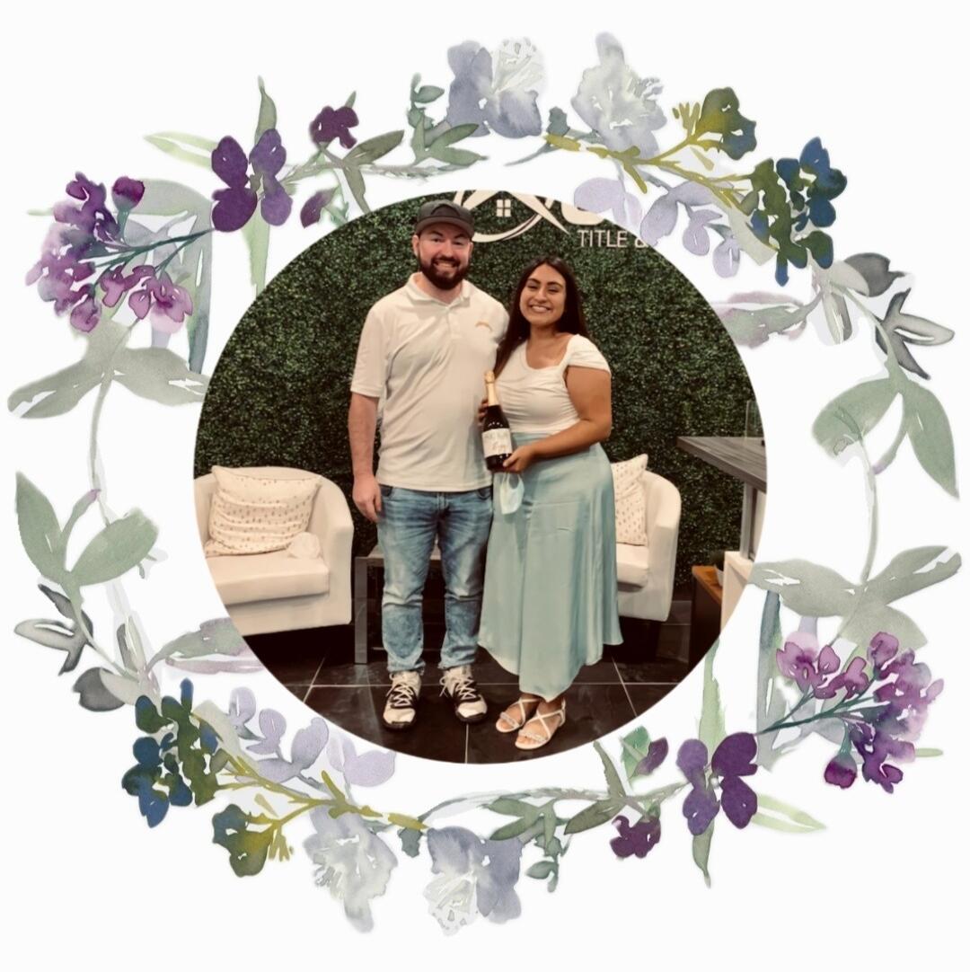 Julia and Nate buy their first home, very close to Julia's birthday. They spent her 27th birthday dinner in the empty home, sitting on the floor, criss cross applesauce, and popped open their bottle of champagne. 