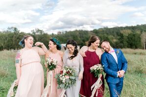 country bridesmaid dresses with cowboy boots