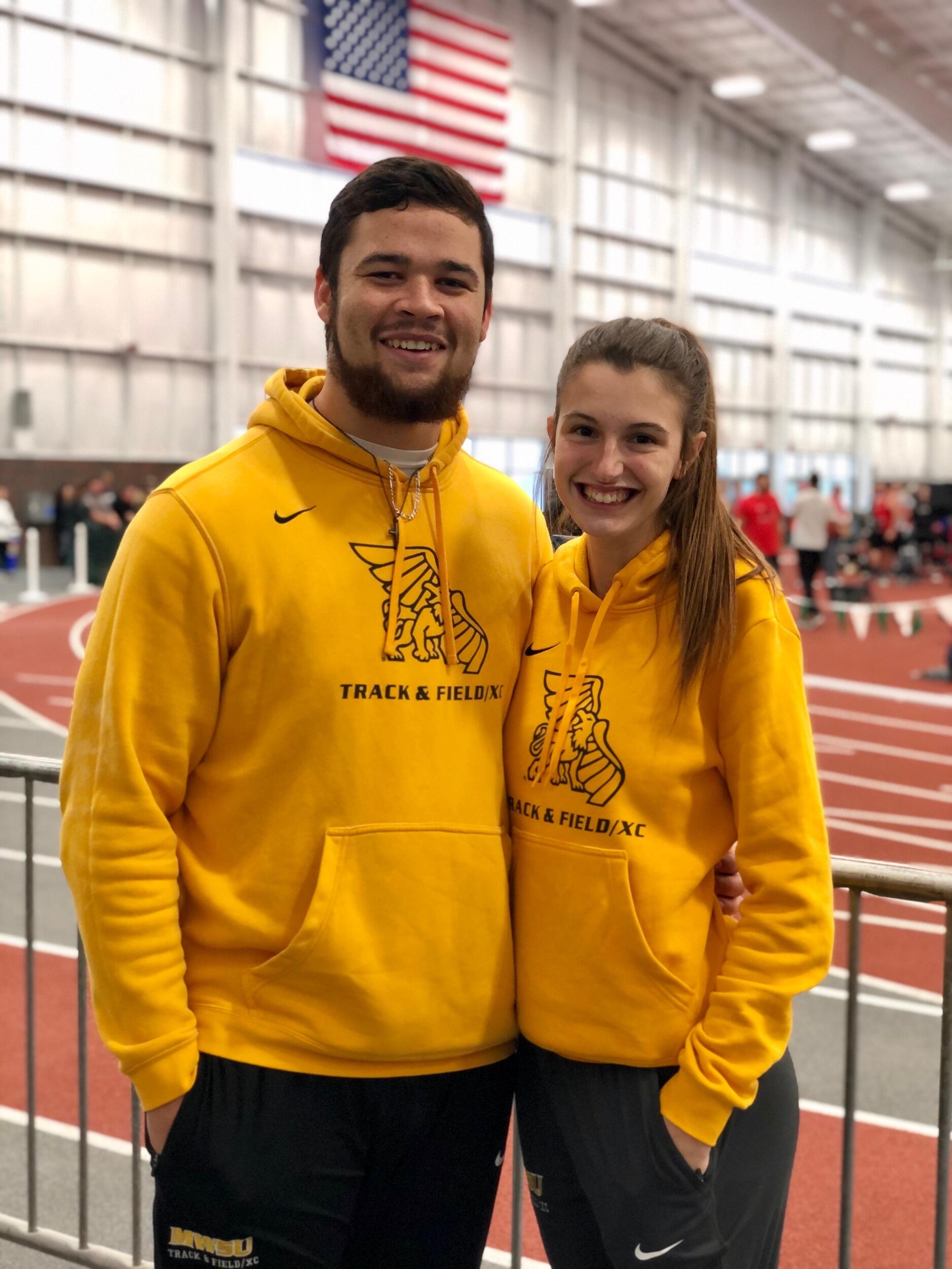 Junior Year!!! This was our last indoor season on the track team together!