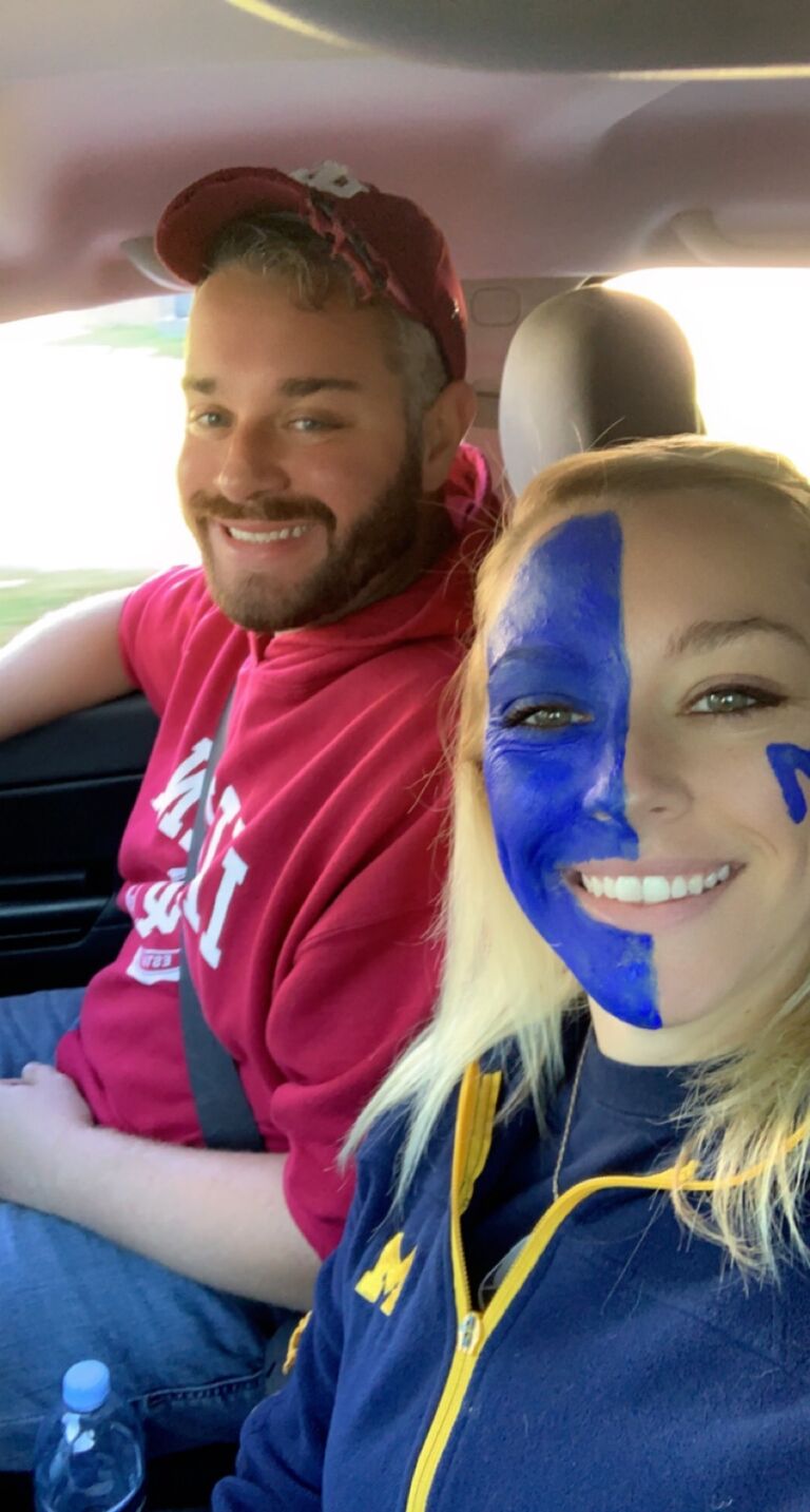 First IU vs MI football game