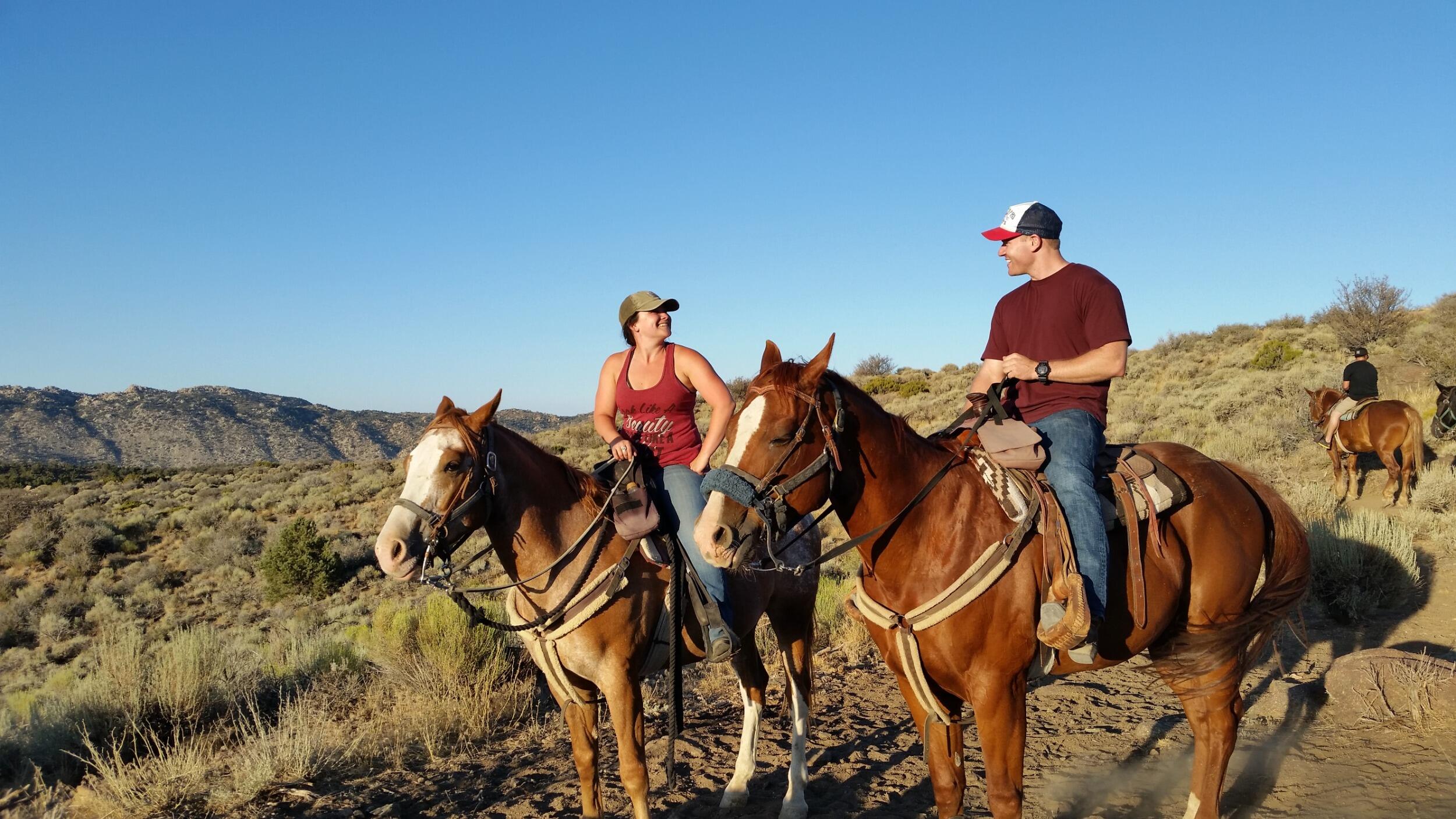 Catching sunsets off the Pacific Crest Trail  on horseback.