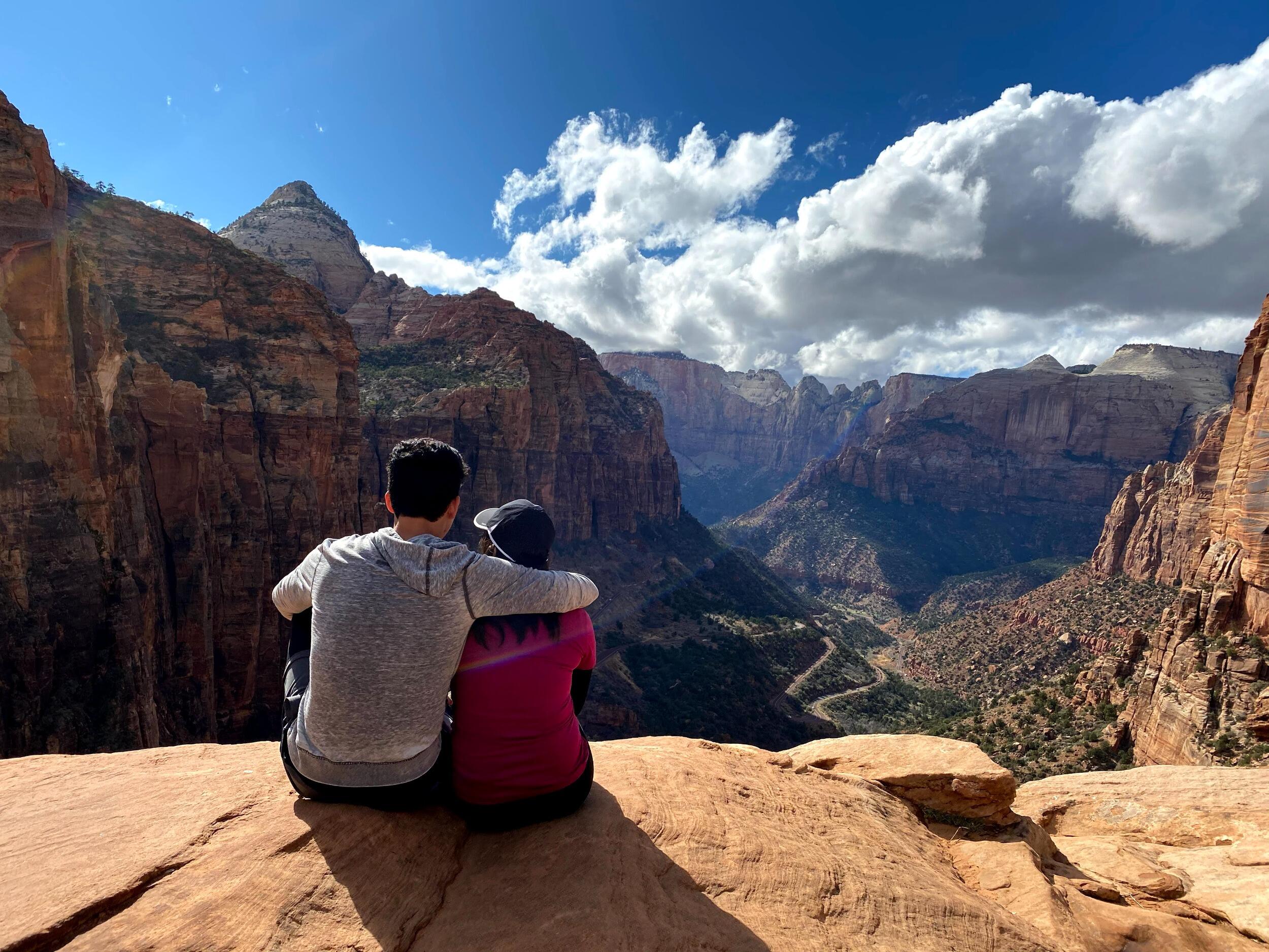 We took our first trip in 2020, right before COVID-19, with Miguel's siblings, and from that moment on, we knew we wanted to travel to hiking destinations!