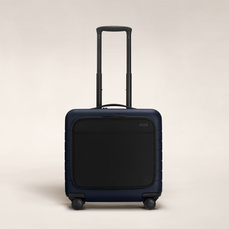 Compact carry-on suitcase gift idea for 21st anniversary. 