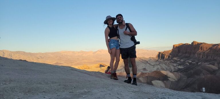 Sunrise in Death Valley.