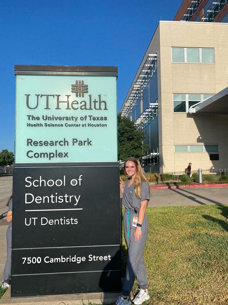 Kaysie started Dental School