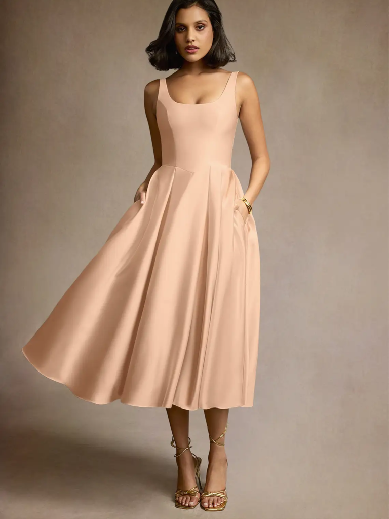 23 Elegant Tea Length Mother of the Bride Dresses