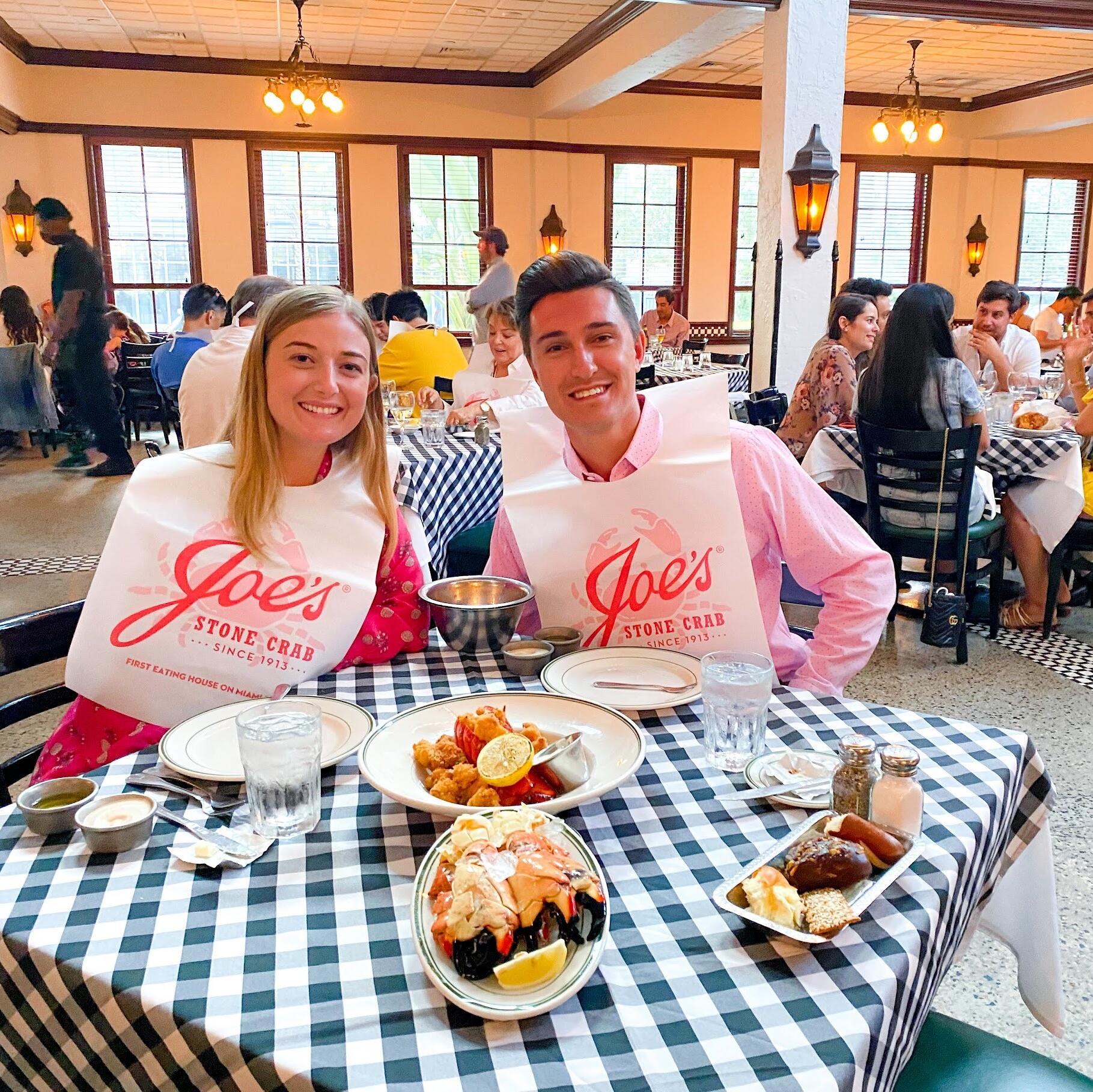 Enjoying Joe's Stone Crab - a Miami staple! 