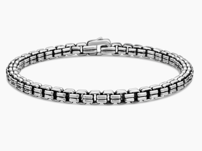 David Yurman silver box chain bracelet