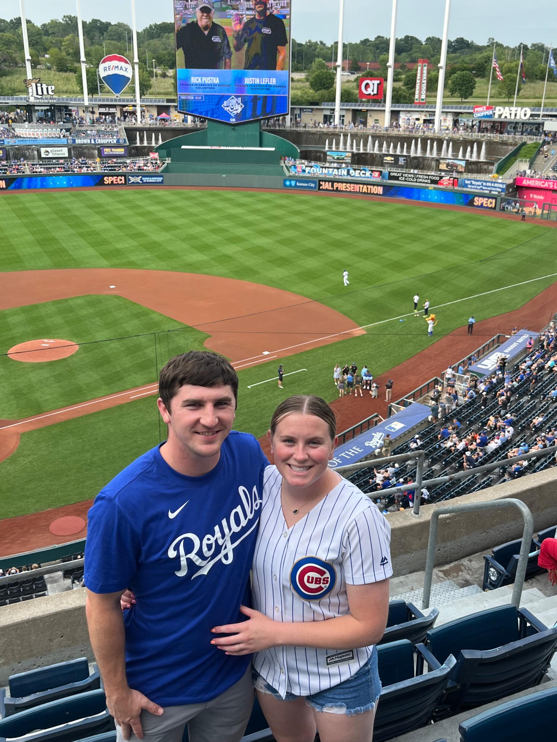 First baseball game together 