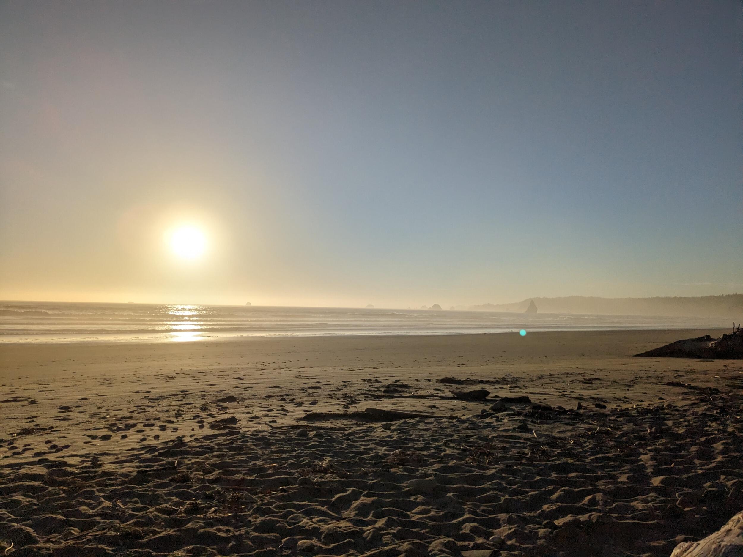 Andy proposed to Haley somewhere on this beach, off the Olympic coast in Washington. 