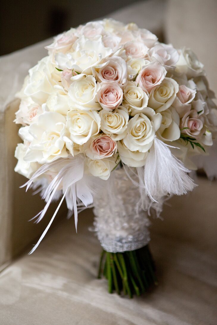 Light Pink and Cream Rose Bouquet