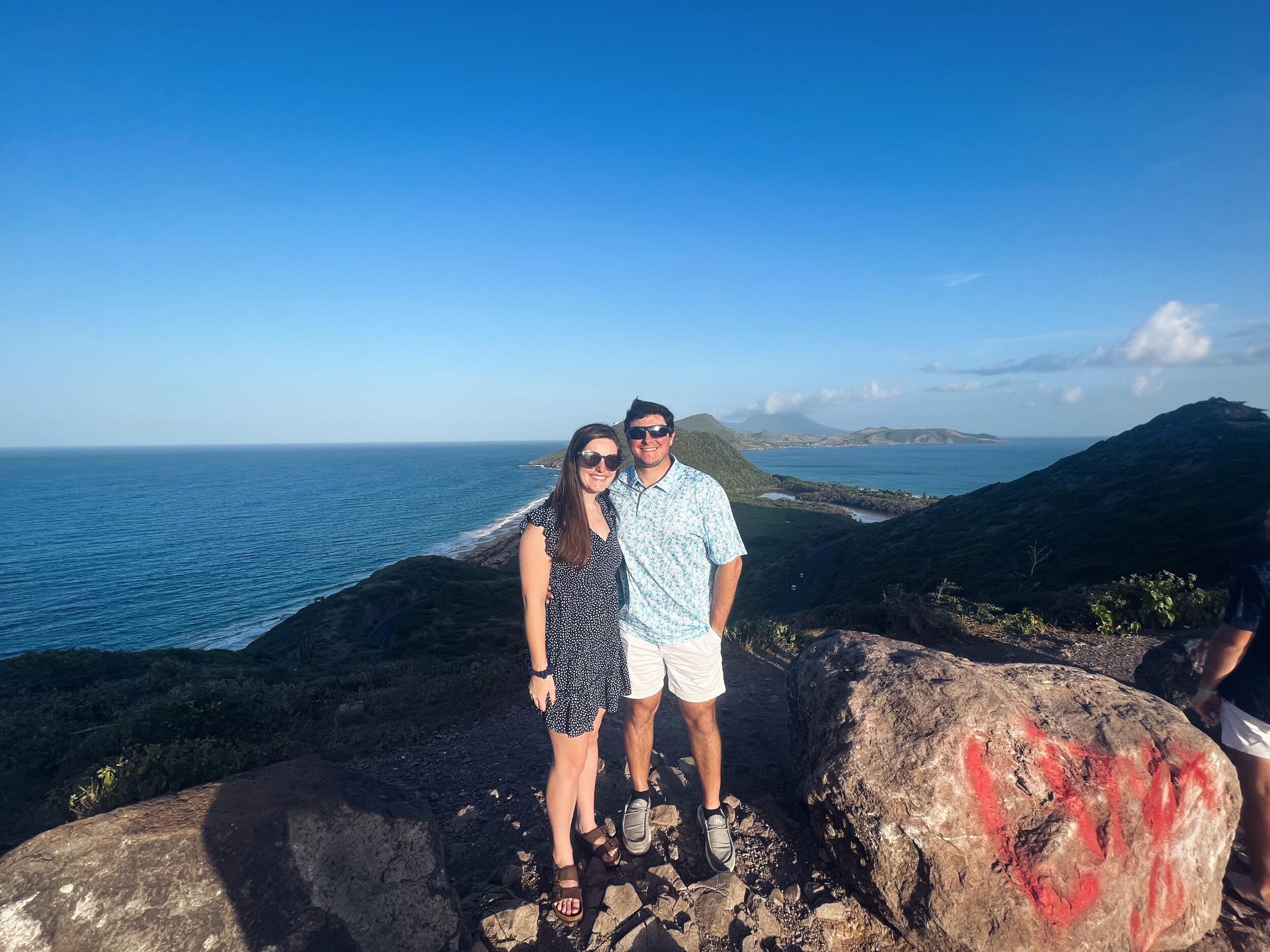 Traveled to St. Kitts! Our first time out of the country together! 