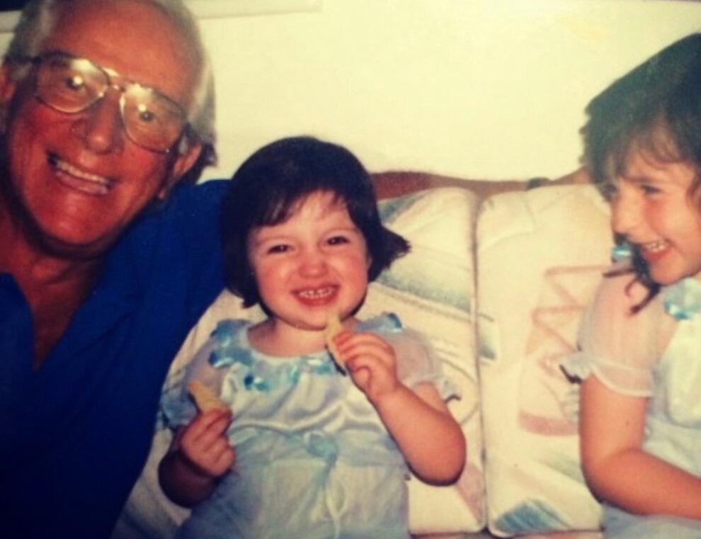Baby Christy (also pictured: Grandpa Coughlin & sister Katie)