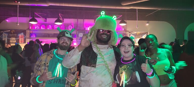 Went to a Shrek Rave with my sister. It was a blast!