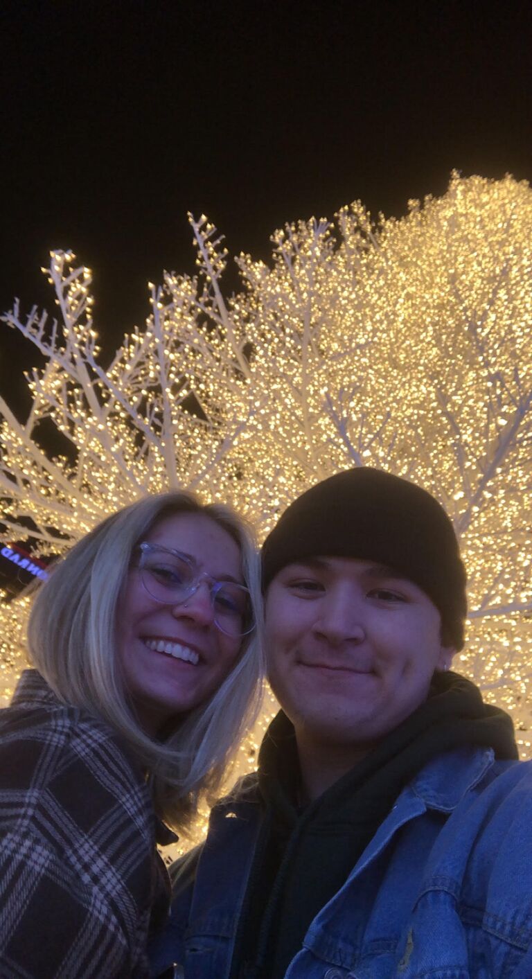 The one with pretty Christmas lights