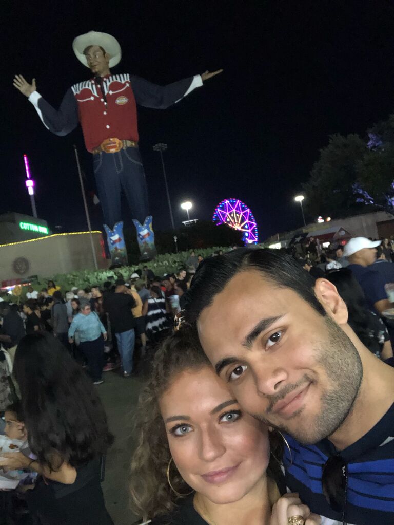 Syed's first time at the Texas state fair!