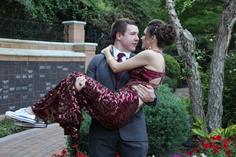 Prom, a night to remember. Not only were we celebrating one of our last school events, aside from graduation, we were also celebrating your birthday. The night was filled with dancing, laughter, and metallic rose gold converse. 
