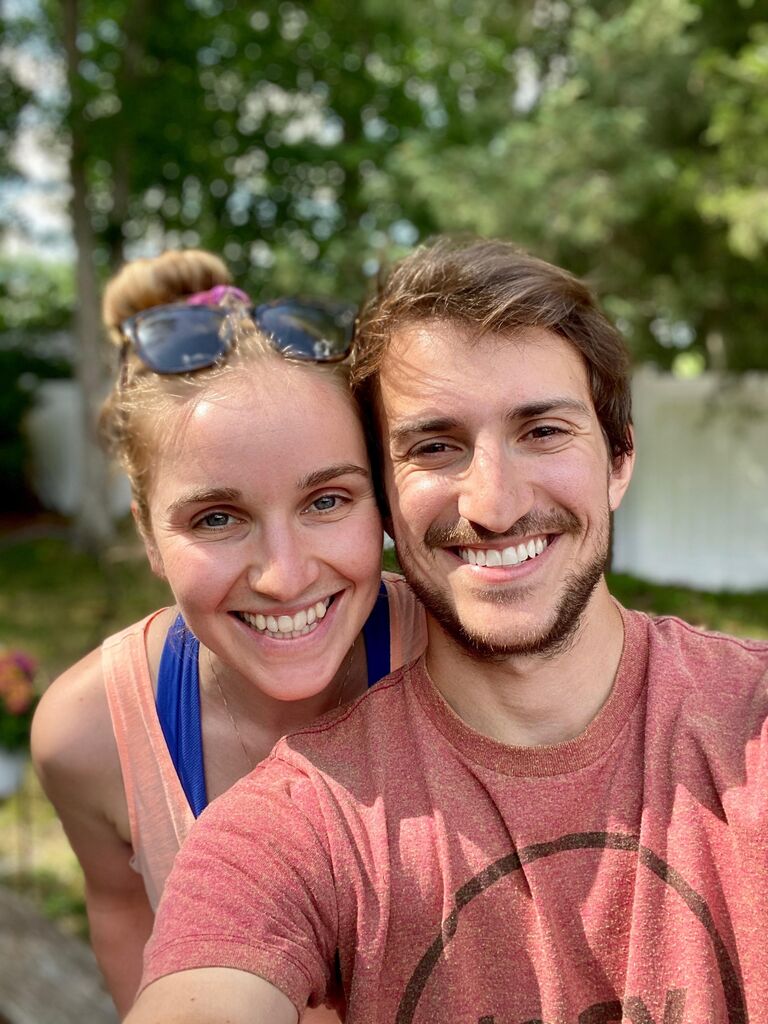 Our first picture (7 months after our first date)