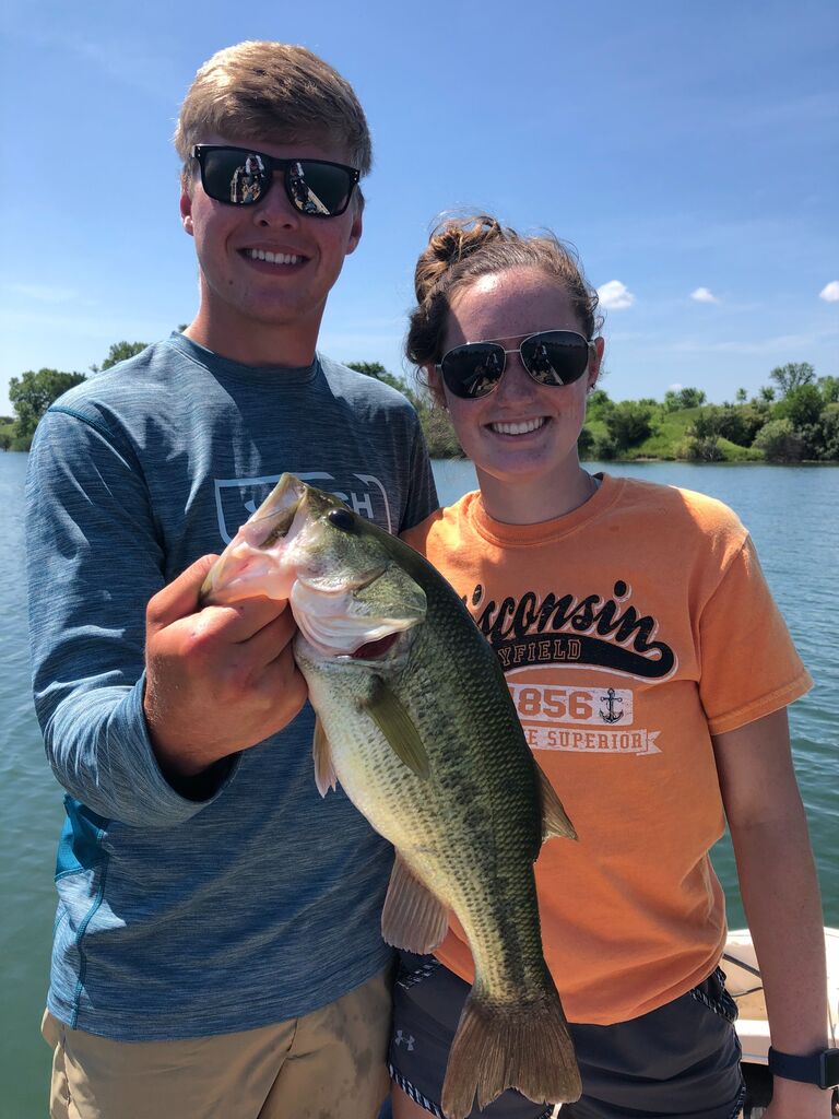 Brady came to visit Peoria for the first time and we went fishing!
