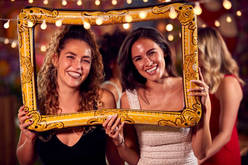 Rent a photo booth Galentine's Day party ideas