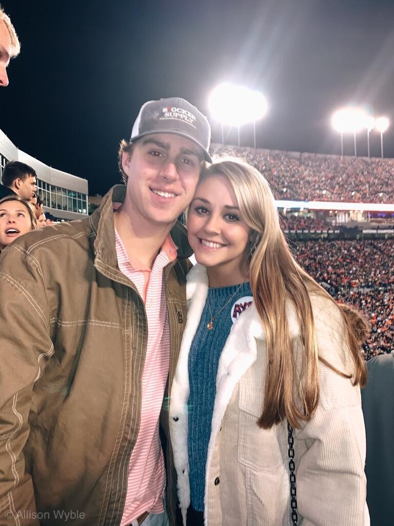 our first football game together! war eagle!