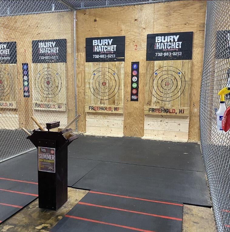 Michael and Alexandra went on their first date to Bury the Hatchet in Freehold, NJ. Michael was unsure if he should trust Alexandra with an axe on their first date, but the two enjoyed a lot of laughs and learned each other's competitive spirits!