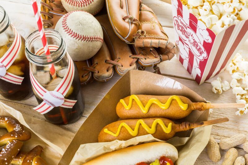 spring party themes - baseball opening day