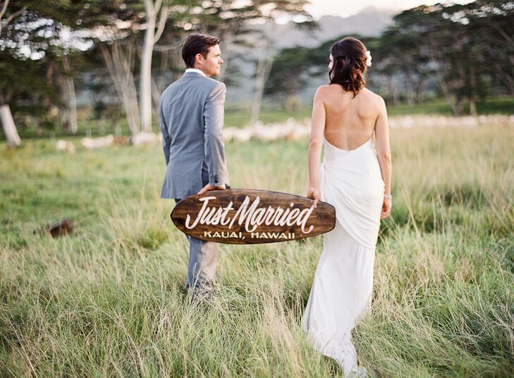 Elegant Tropical Destination Wedding In Kauai Hawaii