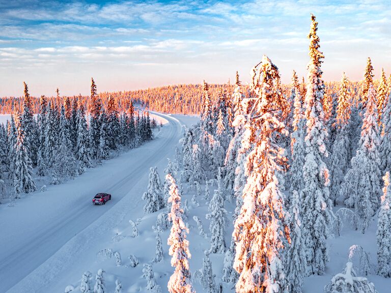 Norbotten county, Lapland, Sweden in the Arctic Circle