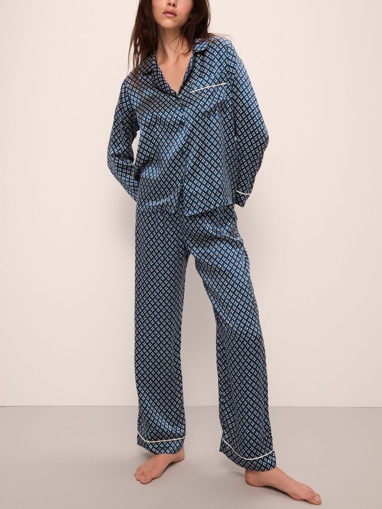 Washable silk pajama set