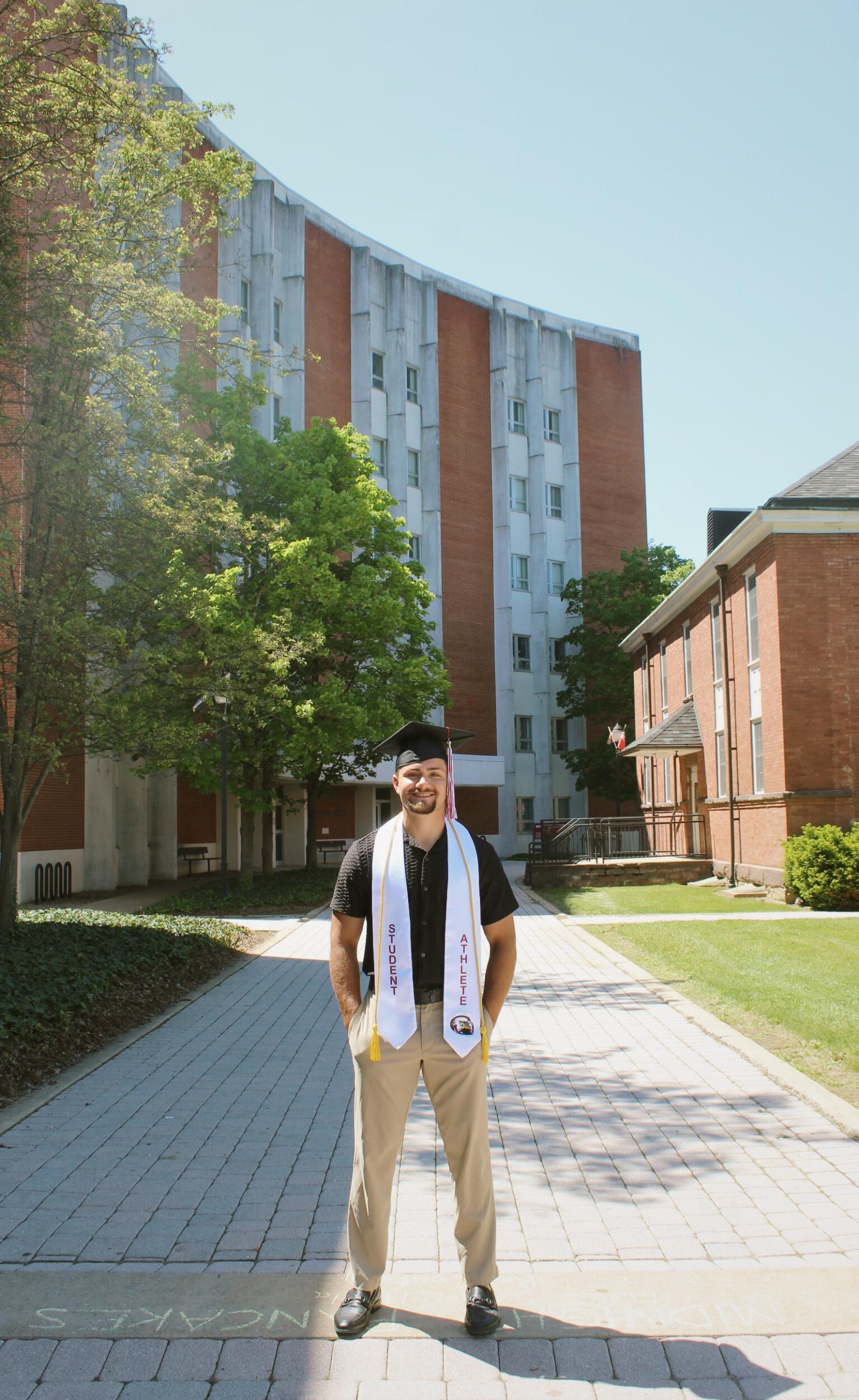 Austin officially graduated from Lock Haven! He didn't walk for graduation, but Jada took some grad photos of him to commemorate the day!