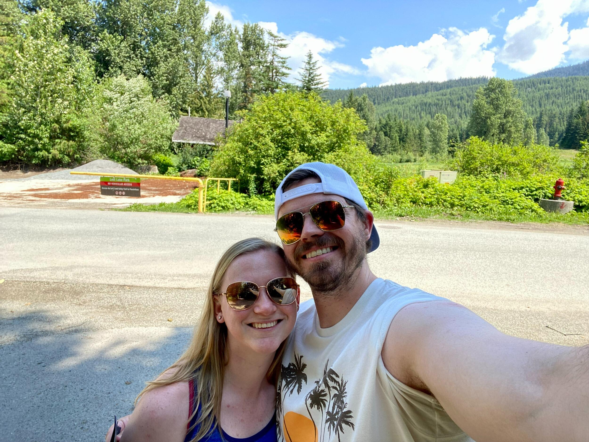 Enjoying the beautiful scenery in Whsitler, BC Canada!
