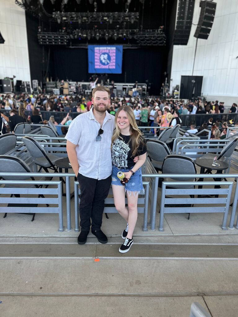 Our first concert together came surprisingly late! White River Ampitheater to see ADTR.