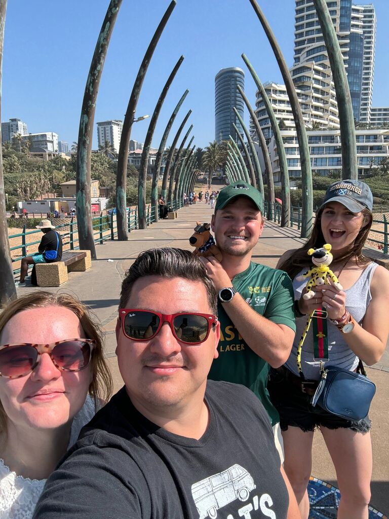 Bex and Tristan welcomed them into their homes in Durban and Nottingham Road...