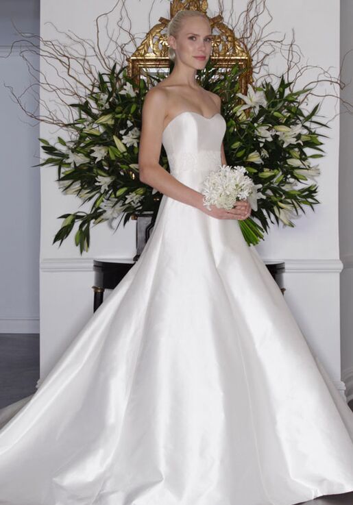 romona keveza strapless wedding dress