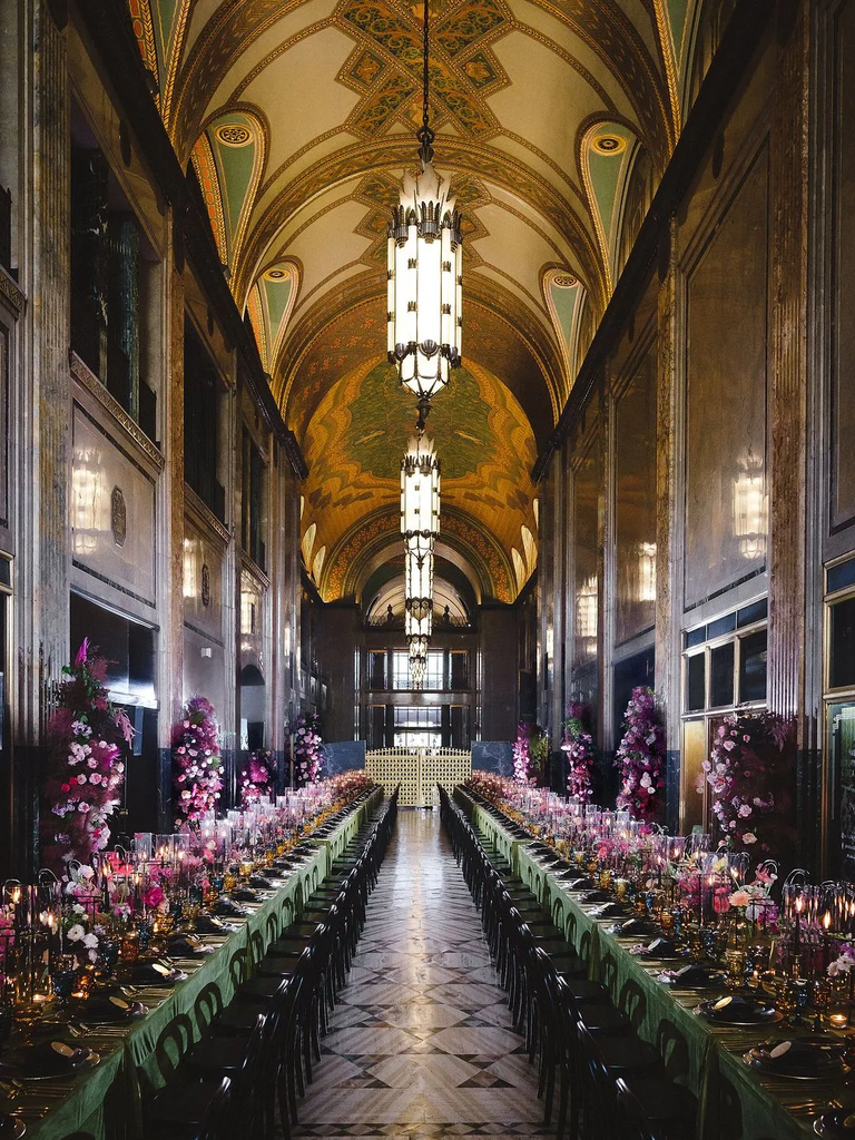 Art deco themed wedding reception