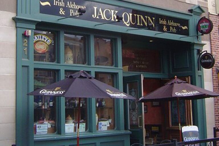 8:45 P.M. - 11:00 P.M.
Drinks at Jack Quinn's. After the rehearsal dinner, all are welcome. We can't wait to share some great brews & wonderful company.