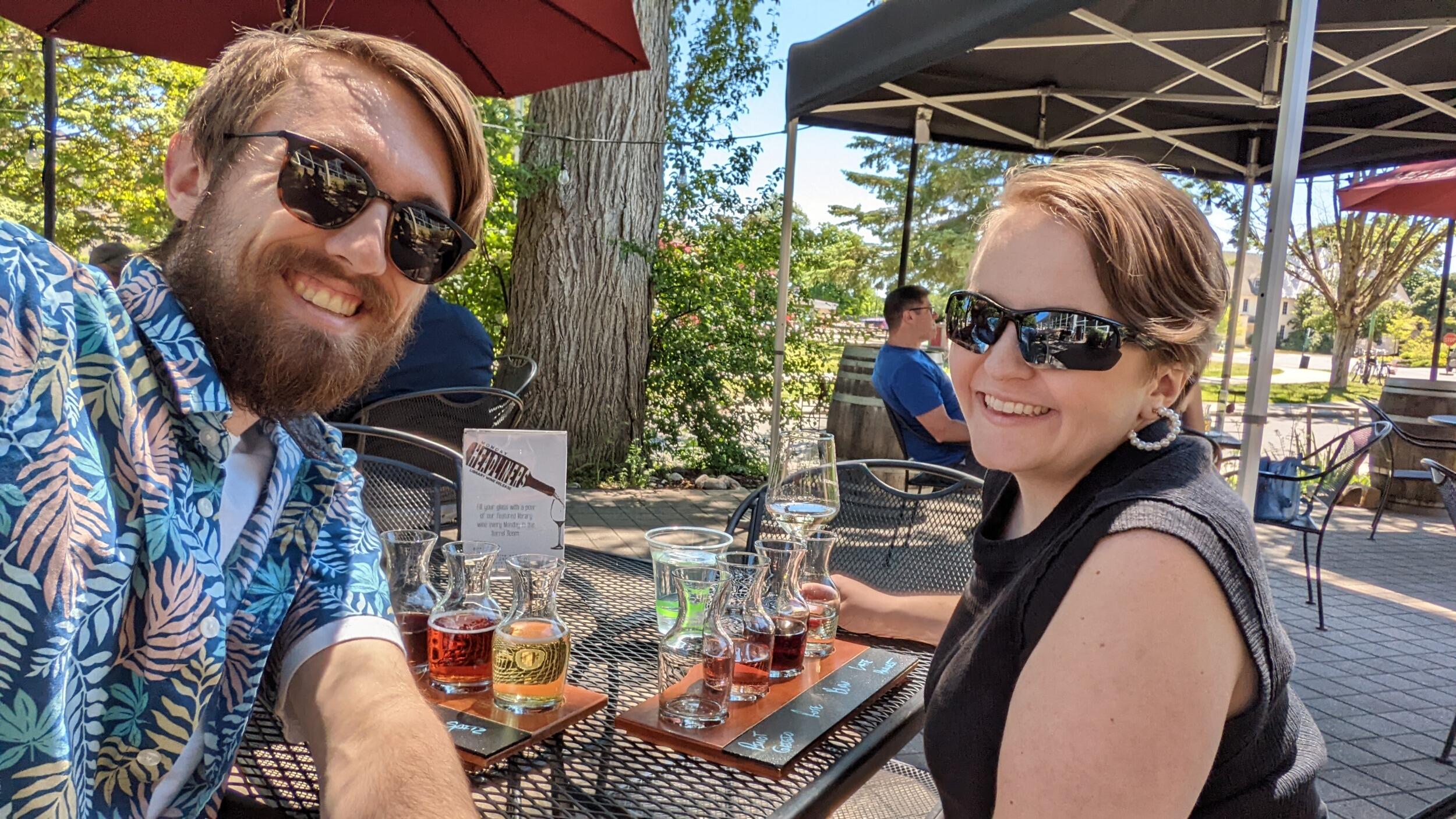First winery we visited on our first trip to Traverse City, MI - Left Foot Charley's!