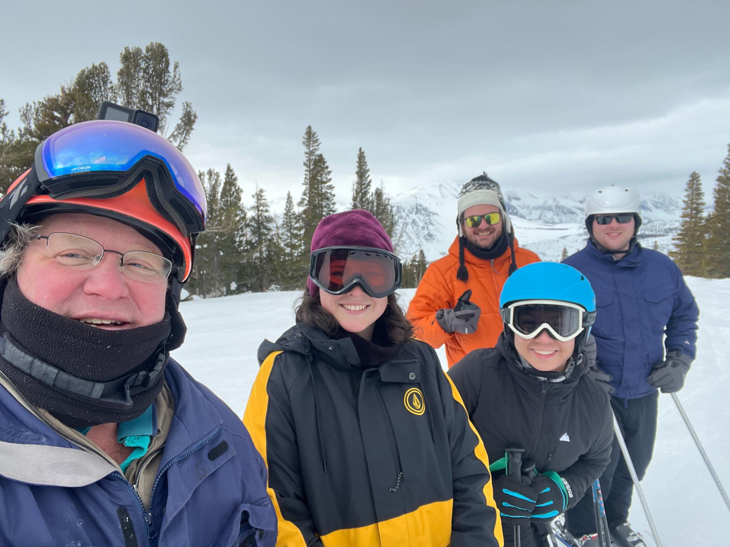 Another ski trip--this time with brother, Auggie Nanz, and sister-in-law, Sheila Lo.